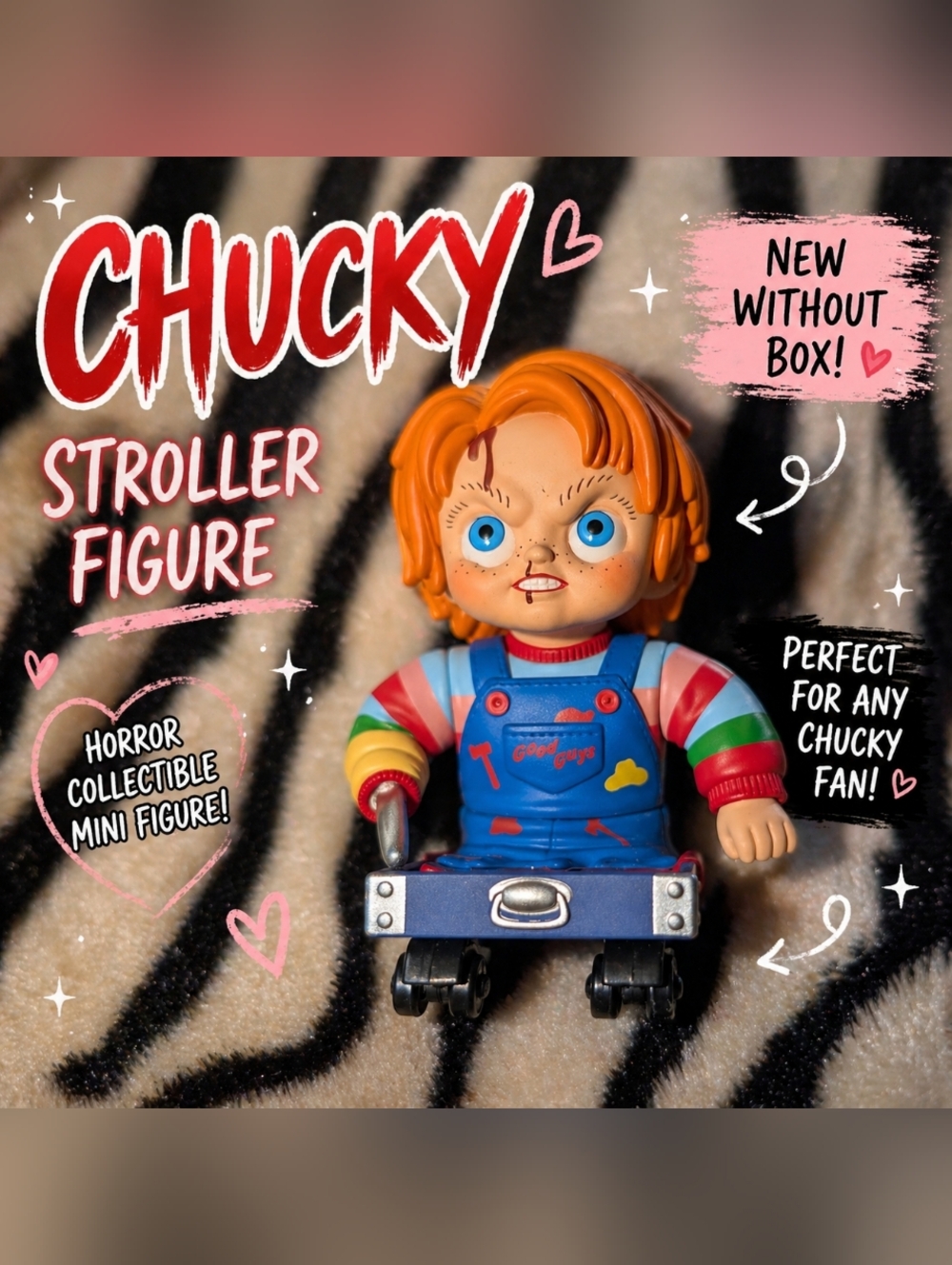 🧡3/$30 POPMART Chucky Stroller Mini Fig Horror Collect Child’s Play Good Guy
